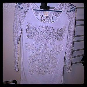 White lace top